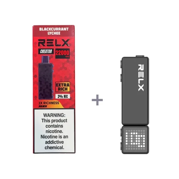 RELX 悅刻積木 Creator 22000口 拋棄式電子煙|屏幕顯示|可調功率